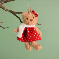 Festive Hanging Bears No4. (2 Designs - (Baxter & Blanche Bears)