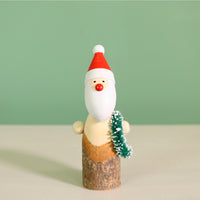 Festive Wooden Carved St Nick