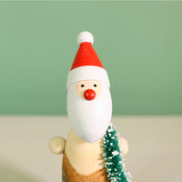 Festive Wooden Carved St Nick