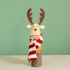 Festive Wooden Comet Reindeer