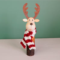 Festive Wooden Comet Reindeer