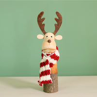 Festive Wooden Comet Reindeer