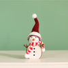 Festive Wooden Carved Brrr-Nard Snowman