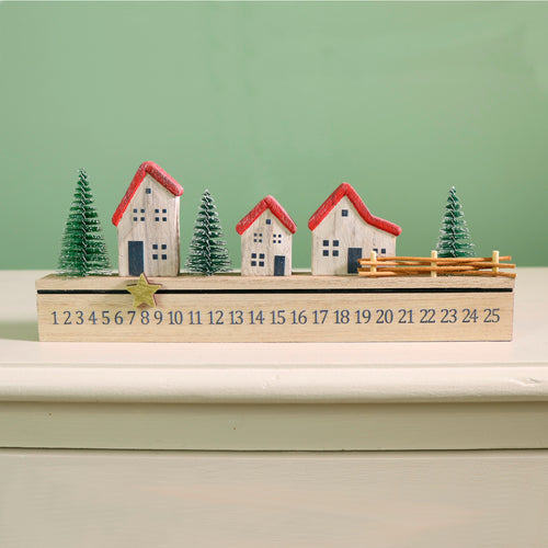 Festive Wooden Countdown To Xmas No:1