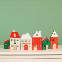 Festive Village Scene Ornament