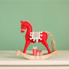Festive Felt Wooden Rocking Horse