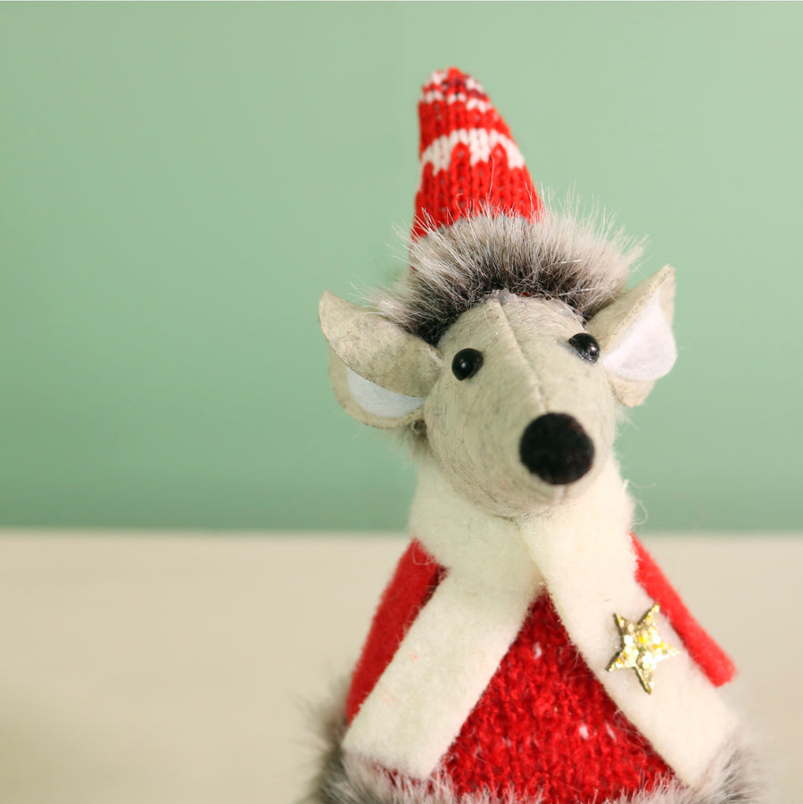 Festive Mildred Mouse With Boots