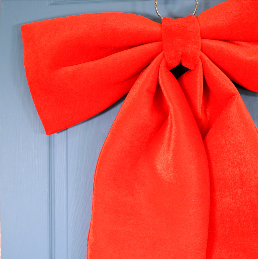 Velvet Hanging Bow Large