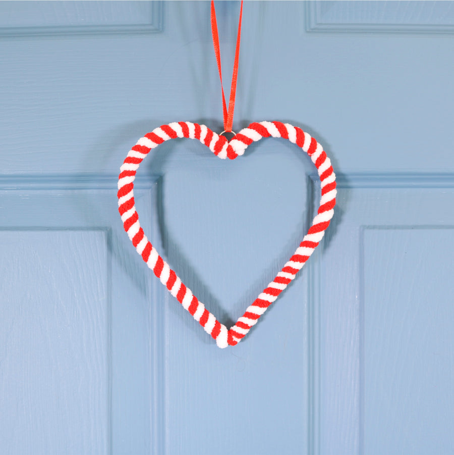 Striped Hanging Heart (15cm)