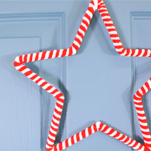 Striped Hanging Star (25cm)