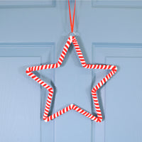 Striped Hanging Star (25cm)