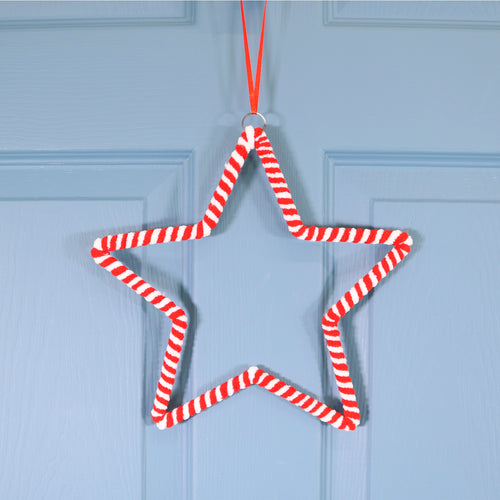 Striped Hanging Star (25cm)