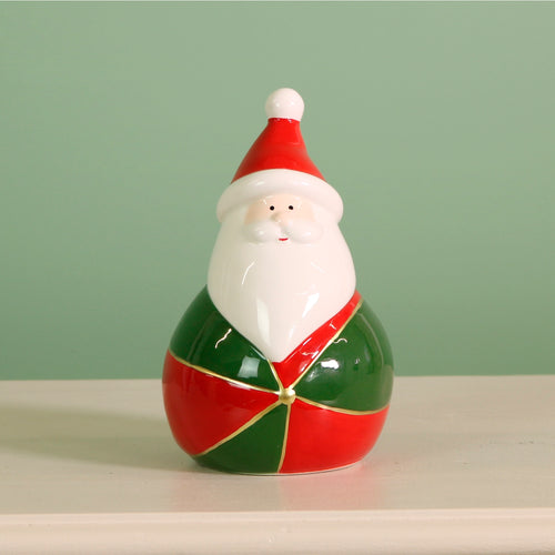 Ceramic Twinklebeard Santa Ornament