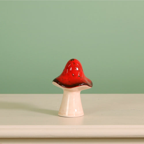 Ceramic Dewdrop Toadstool Ornament Mini
