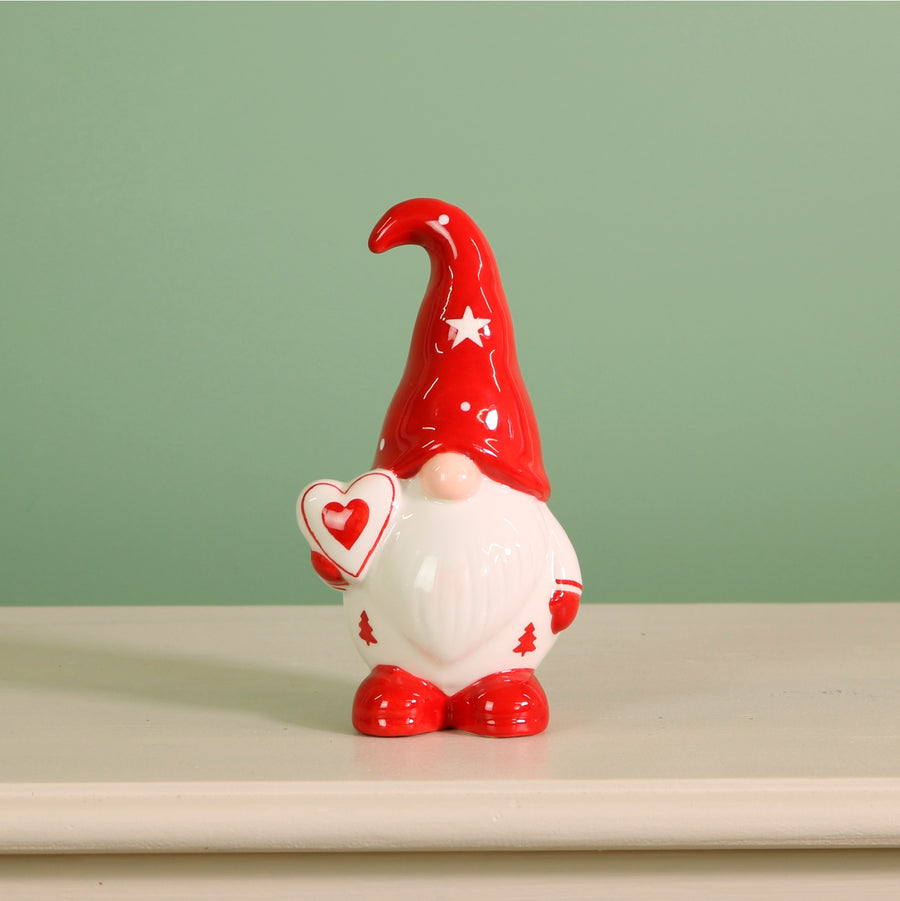 Ceramic Topsy The Gnome Ornament
