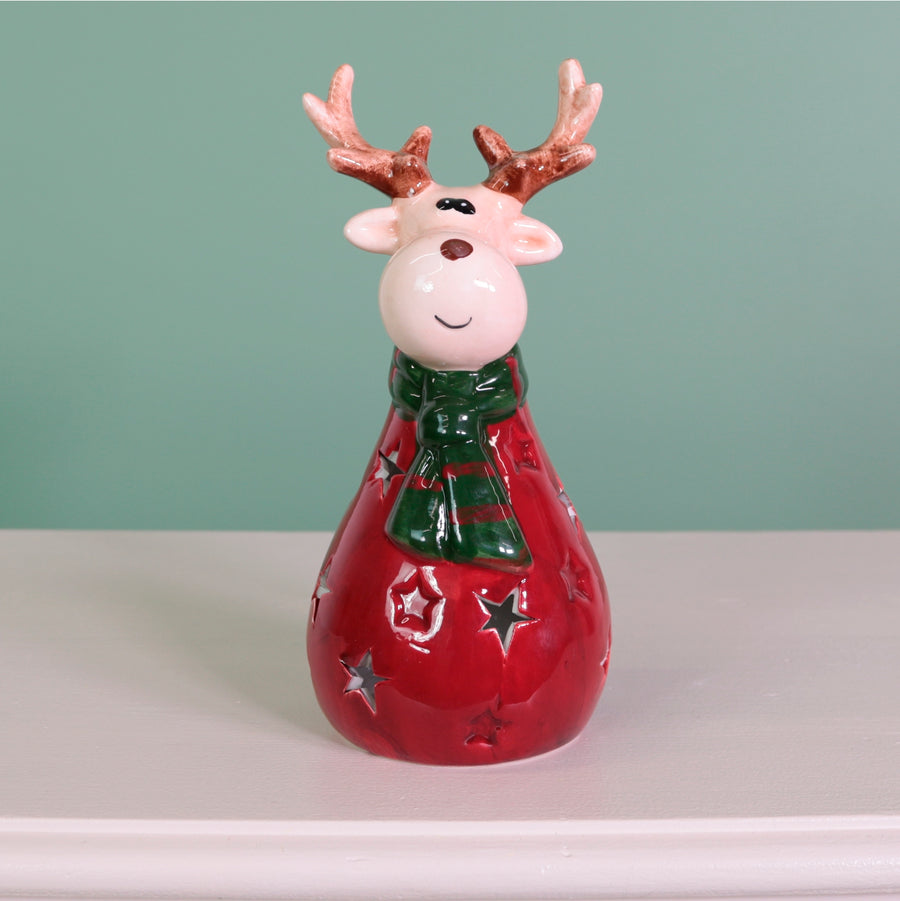 Ceramic Cocoa Hooves The Light Up Reindeer