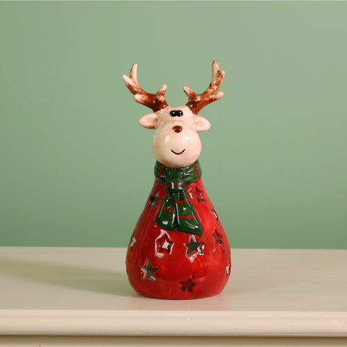 Ceramic Cocoa Hooves The Light Up Reindeer