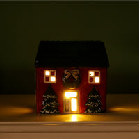 Ceramic Ho Ho Hideout Light Up Cottage