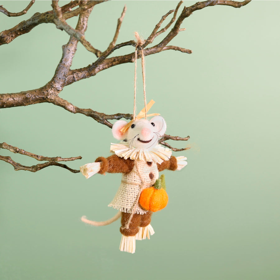 Autumn Hanging Straw Mcgraw Felt Mouse
