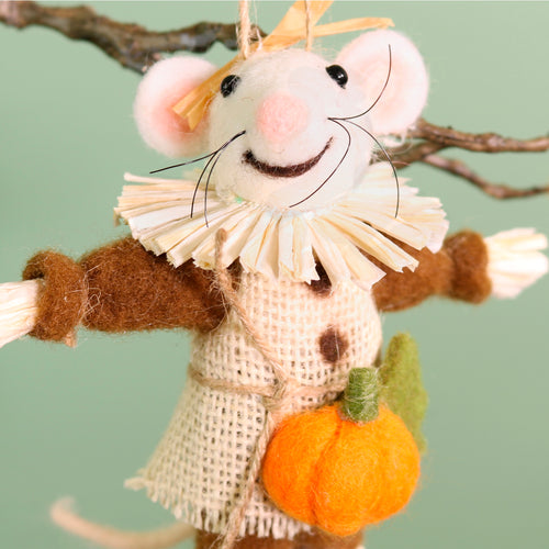 Autumn Hanging Straw Mcgraw Felt Mouse