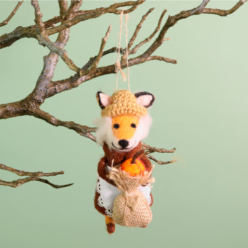 Autumn Hanging Beryl Felt Fox