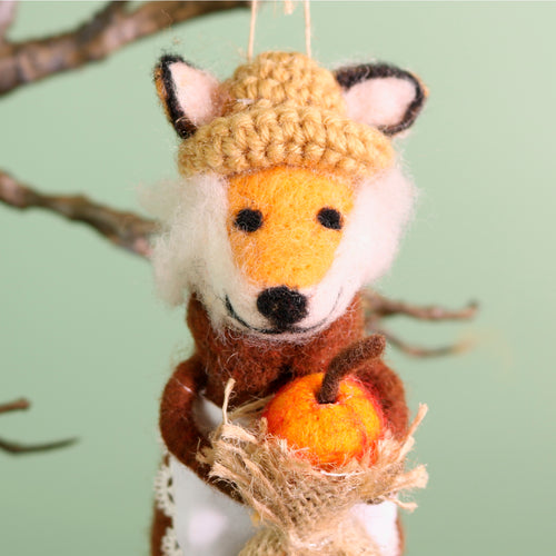 Autumn Hanging Beryl Felt Fox