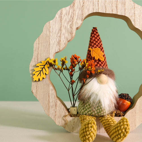 Autumn Wooden Reginald The Gonk Ornament