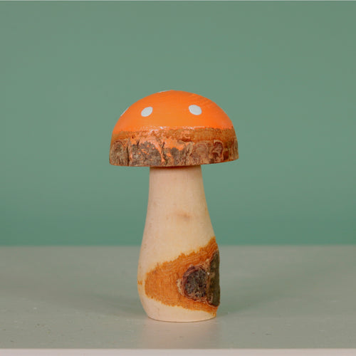 Autumn Carved Toadstool Ornament