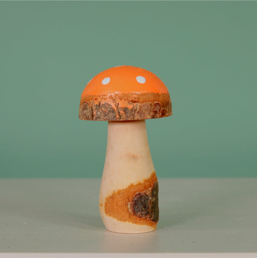 Autumn Carved Toadstool Ornament