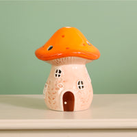 Ceramic Tiny Toad Light Up Cottage