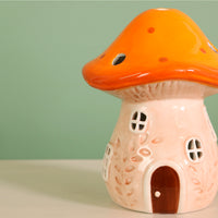 Ceramic Tiny Toad Light Up Cottage
