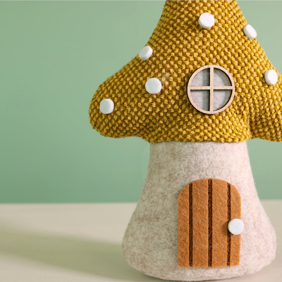 Autumn Wool & Felt Toadstool House