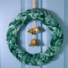 Festive Velvet Bell & Bow Twisted Wreath