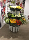 Metal Round Flower Stand (24 Buckets)