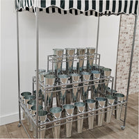 Metal Stand (40 Buckets) With Canopy