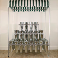 Metal Stand (40 Buckets) With Canopy