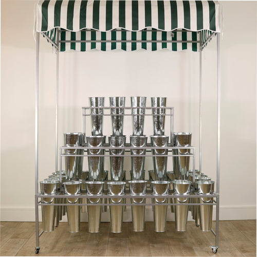 Metal Stand (40 Buckets) With Canopy