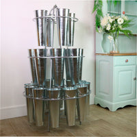 Metal Round Flower Stand (24 Buckets)