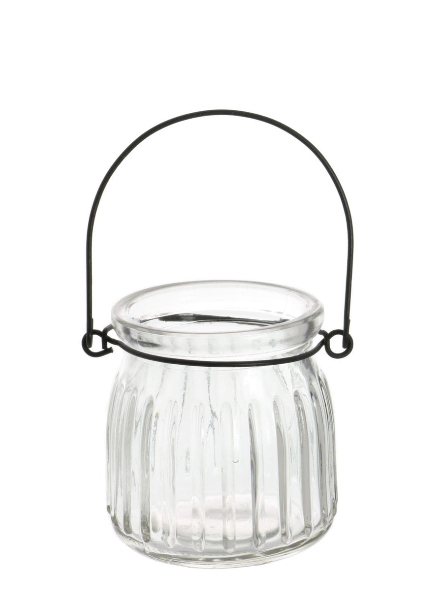 Mini Ribbed Jar 8cm