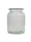 Ribbed Jar (Height 14cm)