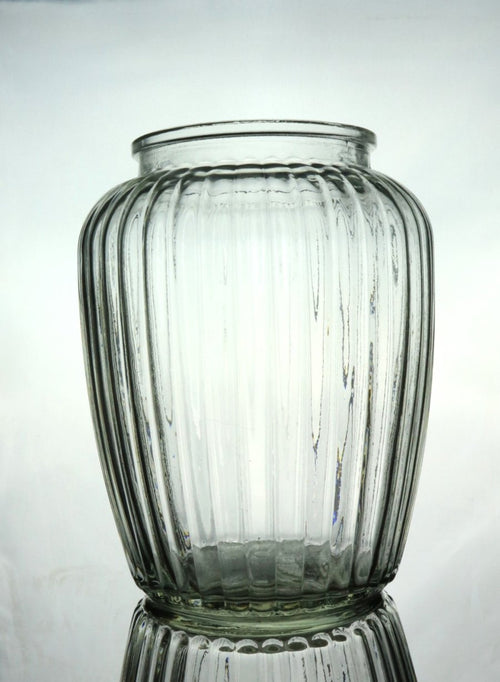 Ribbed Vase (Height 19cm)