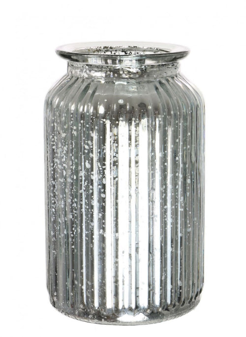 Metallic Rib Jar (18.5cm)