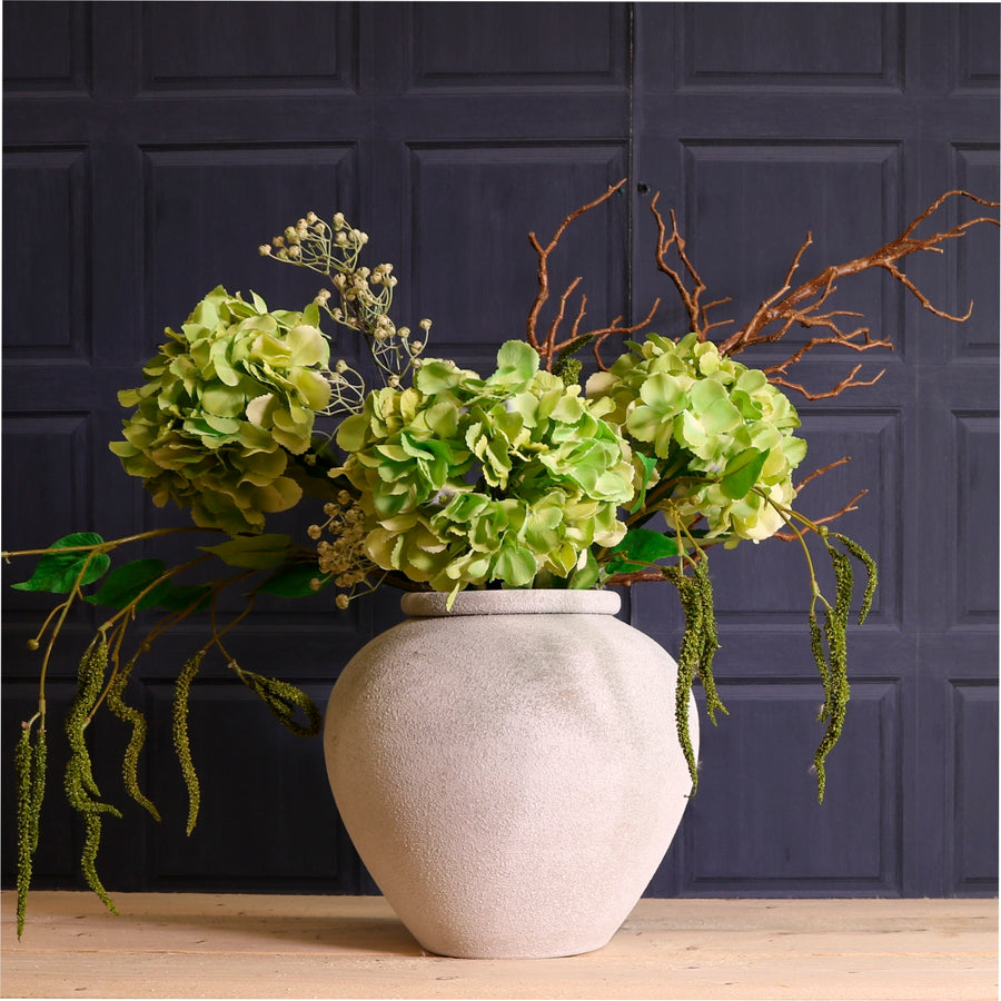 Forged Stonecast Vase No.01 Light Grey