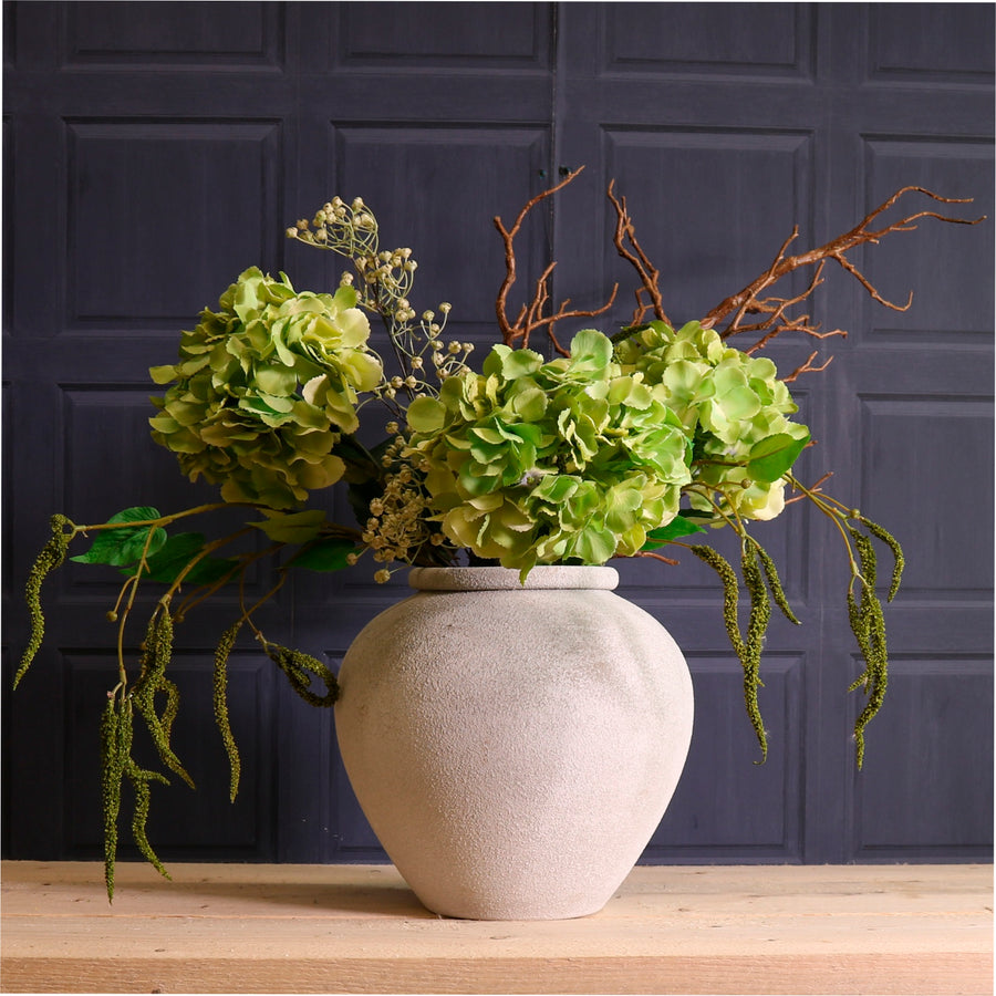 Forged Stonecast Vase No.01 Light Grey