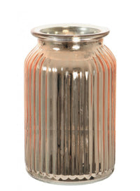 Metallic Rib Jar (18.5cm)