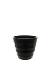 Ribbed Plastic Pots (Height 8.5cm)