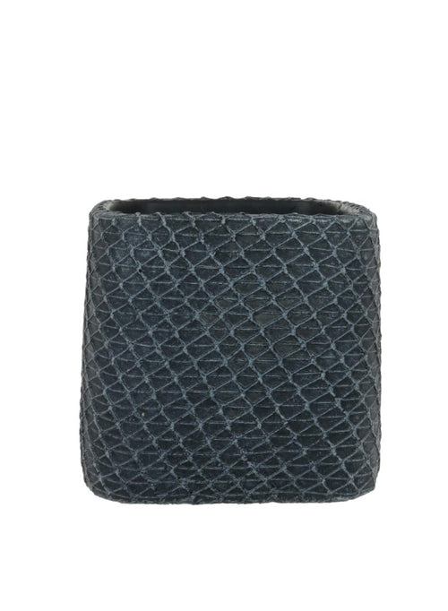 Mesh Square Clay Pot (Height 10cm)