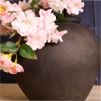 Forged Stonecast Vase No.01 Charcoal