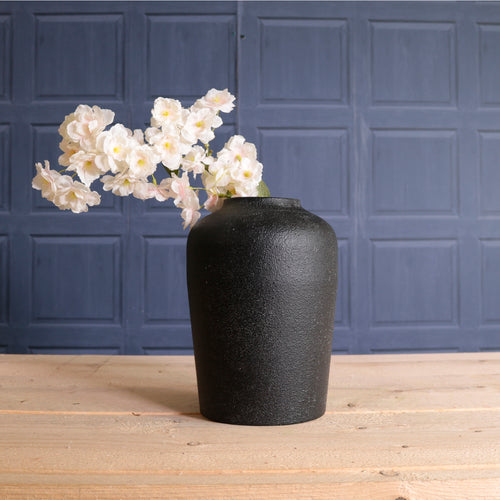 Metal Forged Stone Effect Vase No.03 <br>(Height 23.5cm)