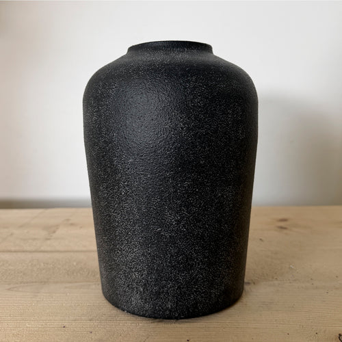 Metal Forged Stone Effect Vase No.03 <br>(Height 23.5cm)